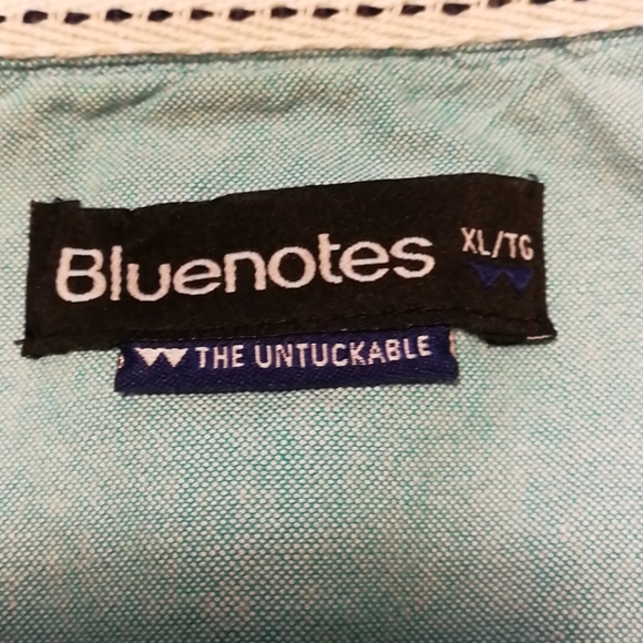 NWOT Bluenotes Short Sleeve Button-Up - Picture 2 of 3